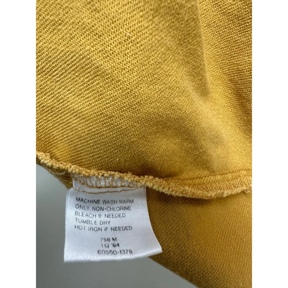 Vintage 90s 1994 Levi's Denim Shirt Metal Buttons Oversized Sz M Mustard‎ Yellow